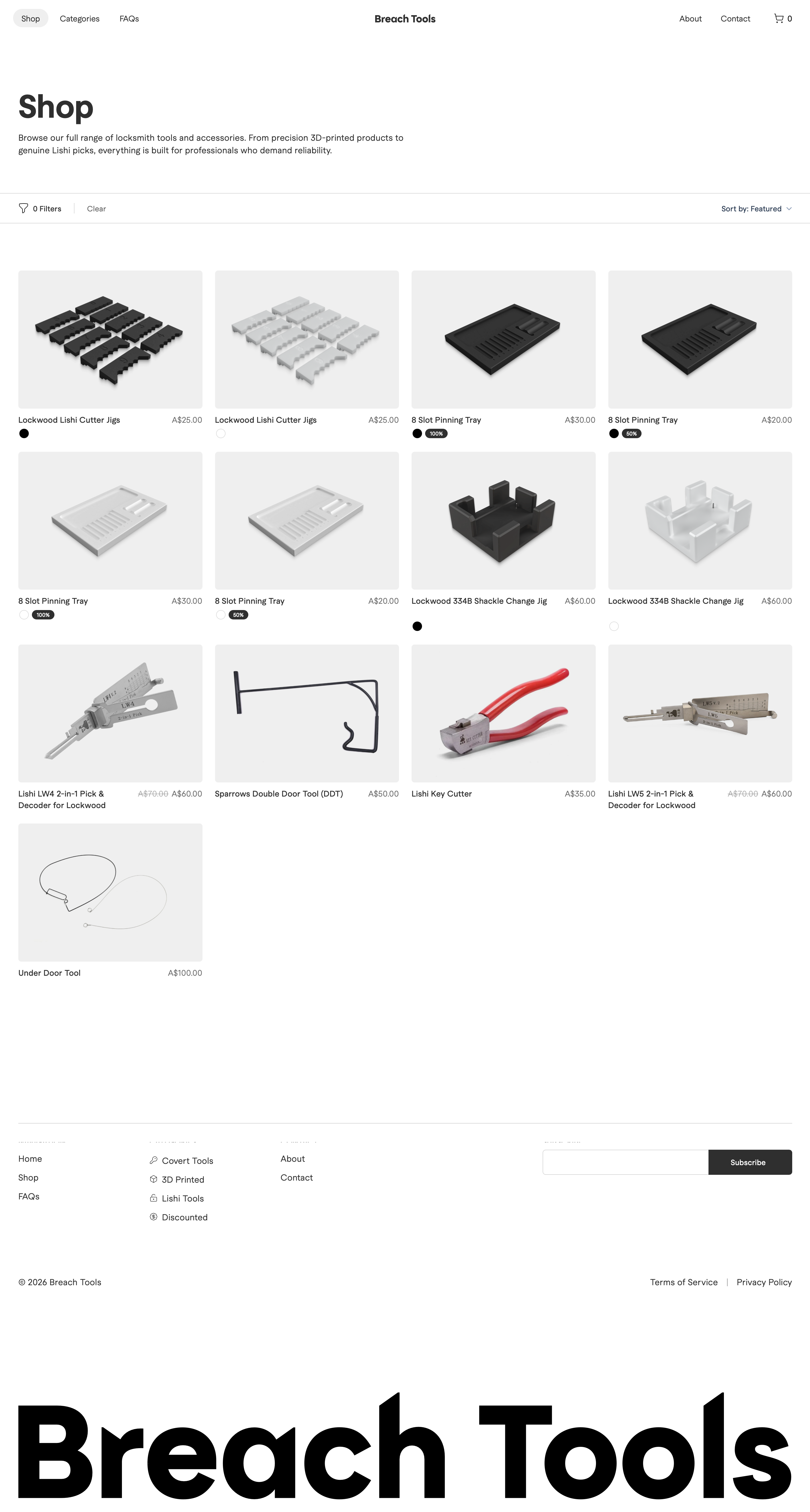 Screenshot of Breach Tools