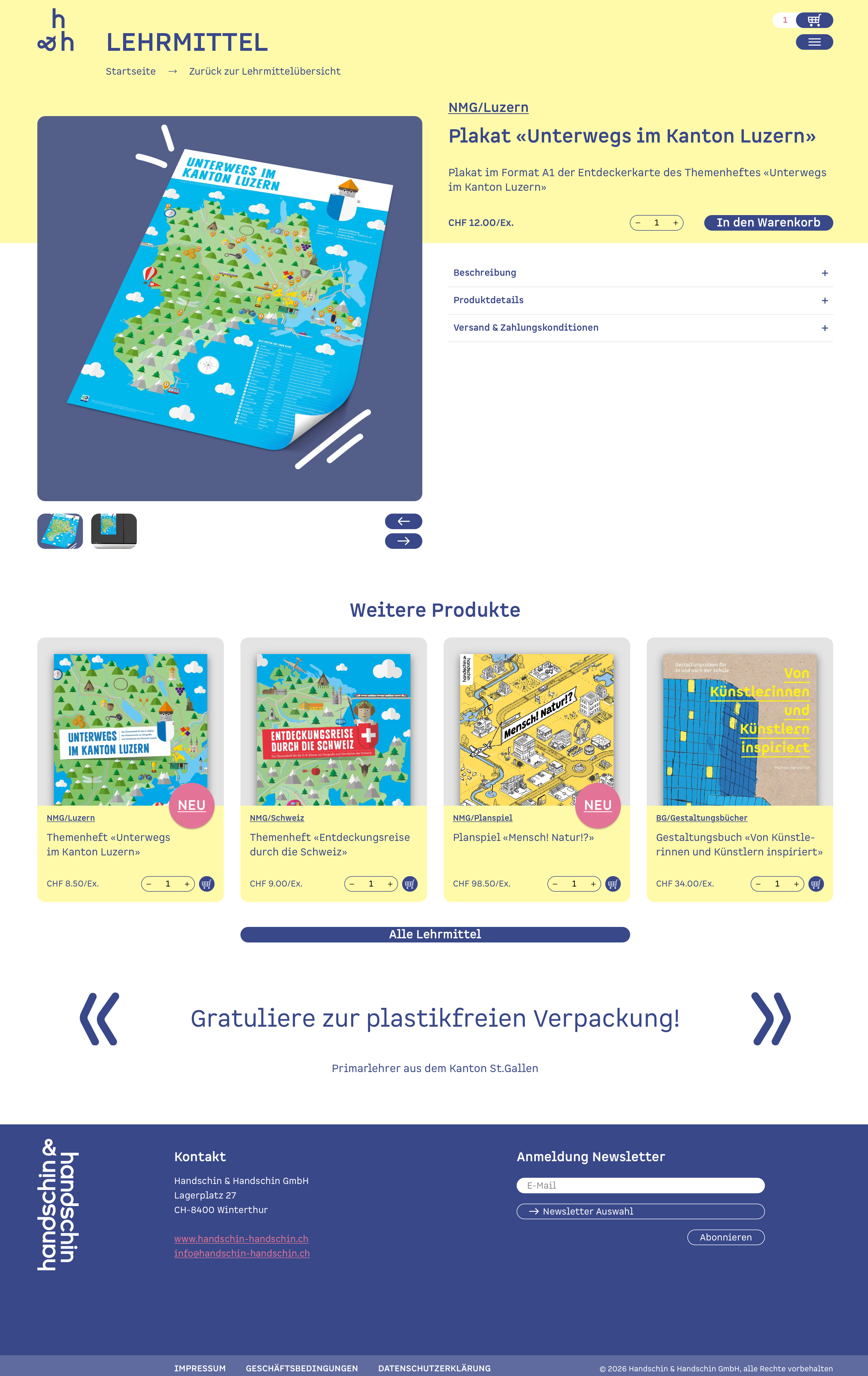 Screenshot of Handschin & Handschin