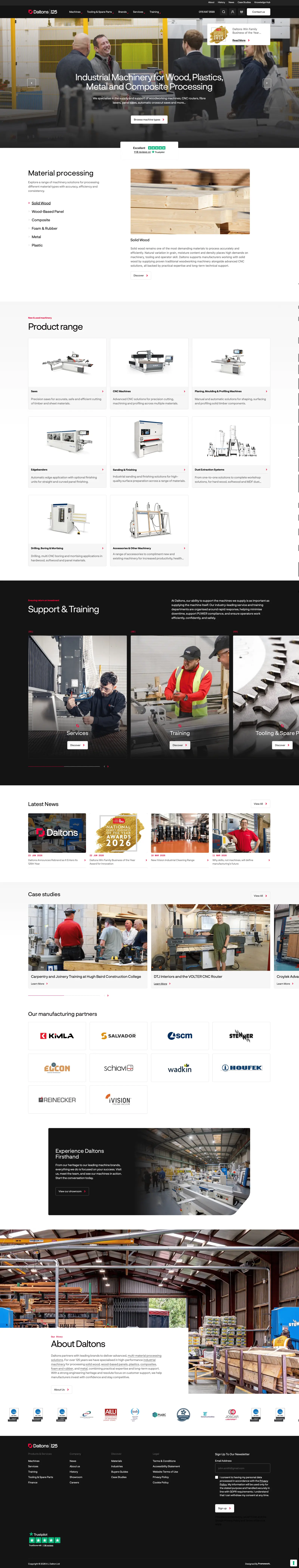 Screenshot of Daltons Machines
