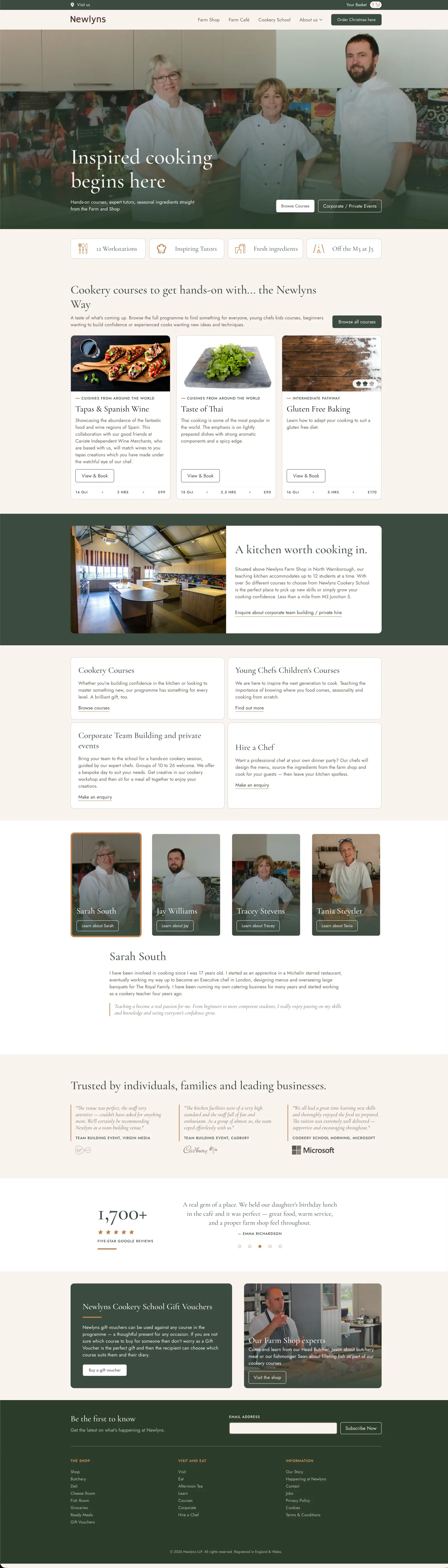 Screenshot of Newlyns Farmshop